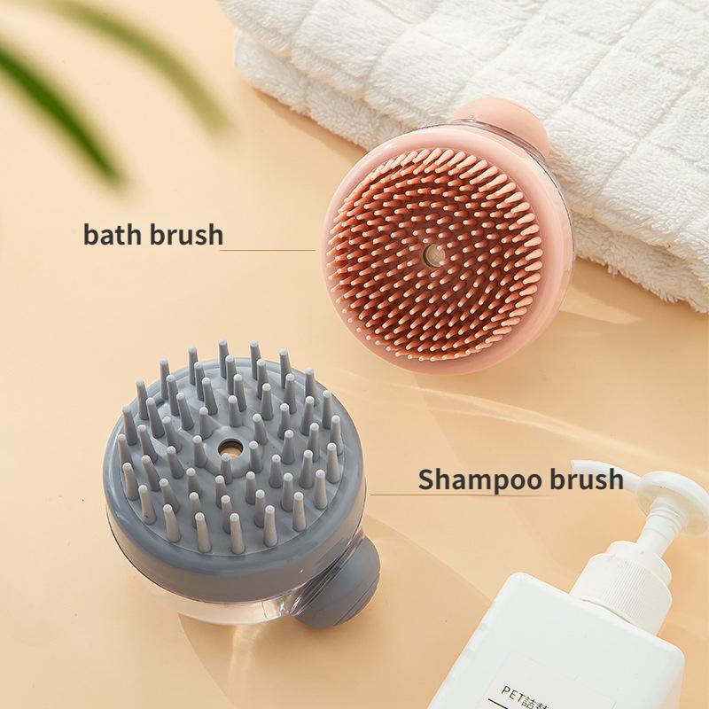 Add Liquid Bath Brush Scalp Massage Comb Automatic Add Liquid Comfort Shampoo Brush Cleaning Massage Bath Brush