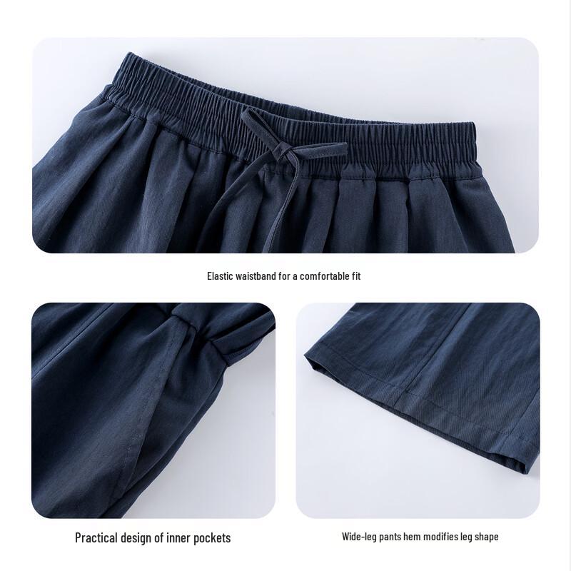 Mädchen-Faux-Zweiteiler Rockhose Weite Hosen