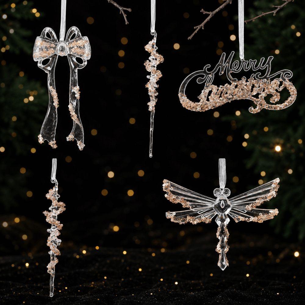 Acrylic Christmas Hanging Ornament Lightweight Merry Christmas Ornament Holiday Gift
