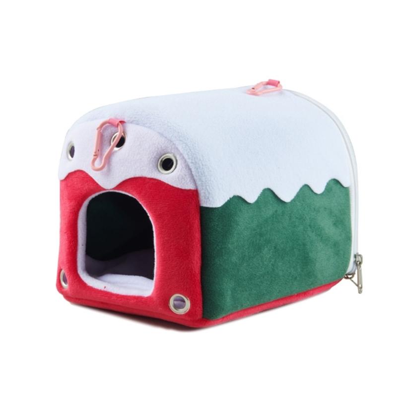 

Плюшевый домик для птиц, кровать для маленьких животных, пещера для животных, зеленая кровать для домашних животных, гнезда для попугаев для маленьких животных