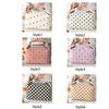 Waterproof Floral Corduroy Lunch Bag Floral Printed Picnic Bag  Outdoor Camping