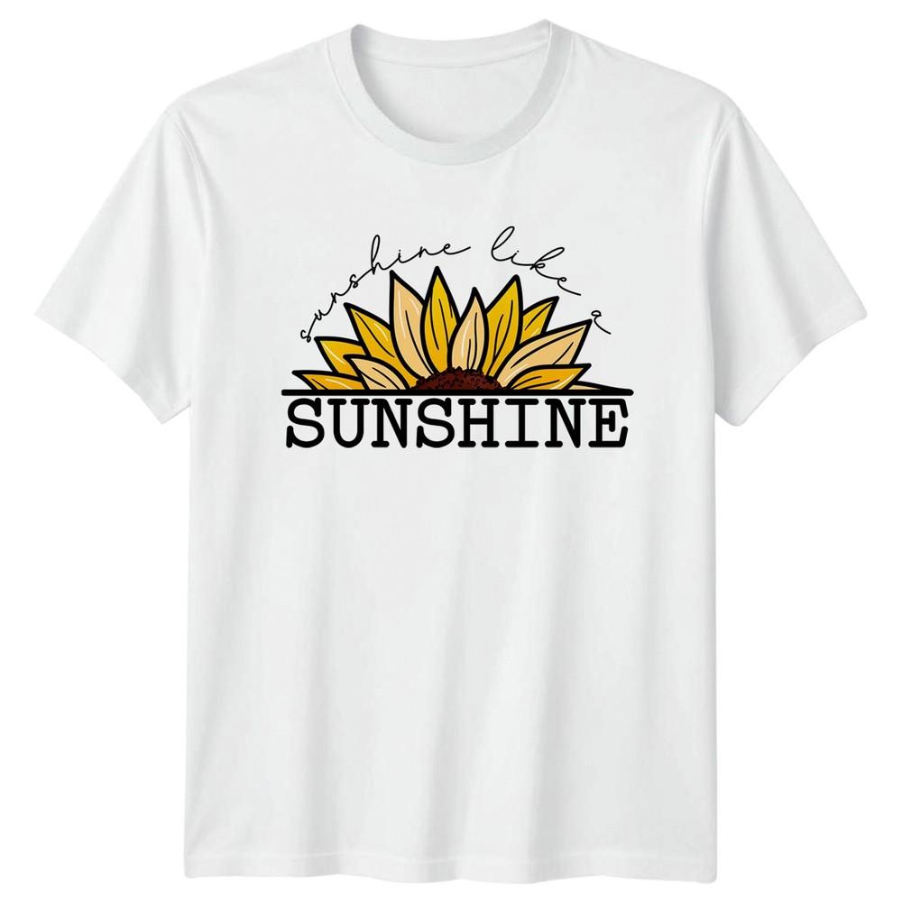 Sunshine Like A Sunshine Unisexs TShirt Sunflower Floral Birthday Gift For Her S