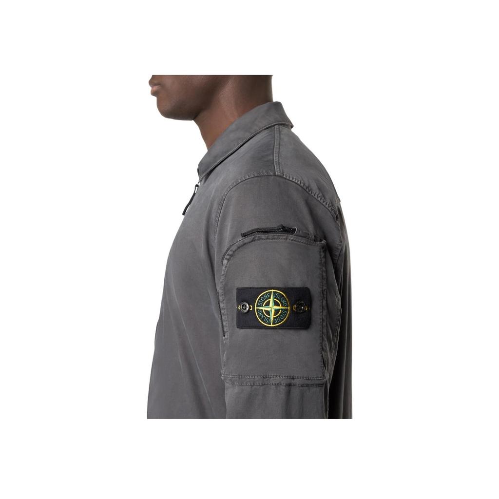 Stone Island Ss25 Left Sleeve Pocket Badge Logo Two-Way Zipper Jacket Men Jacket K1S151200003-V0165
