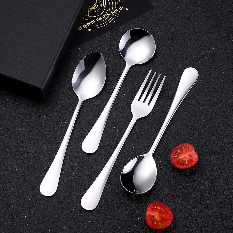 Ruhan European Style Stainless Steel Oval Spoons (3-Pack)