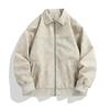 Men's Autumn and Winter Versatile Loose Old Couple Washed Leather Jacket American Retro Lapel Leather Jacket