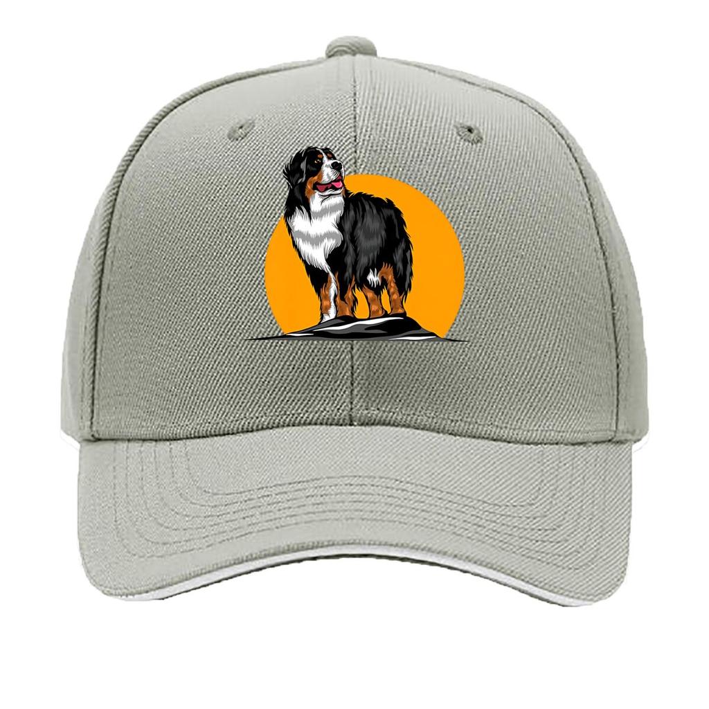 Bernese Dog Pet Art Sandwich Baseball Cap