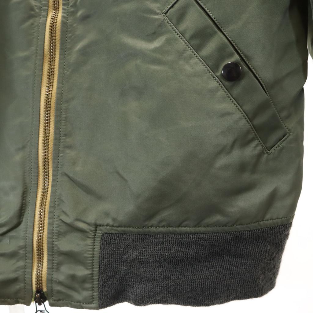 marka made in Japan MA-1 No Collar Flight jacket 1 khaki Men's Used