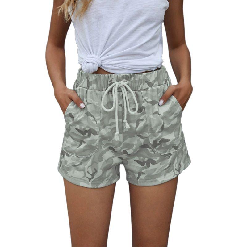 

Женские повседневные шорты с эластичной талией и завязками спереди 5XL