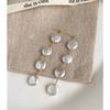 European and American Fashion Natural Baroque Freshwater Button Pearl Stud Earrings Long Tassel Pendant Feeling Thin Earrings Korean