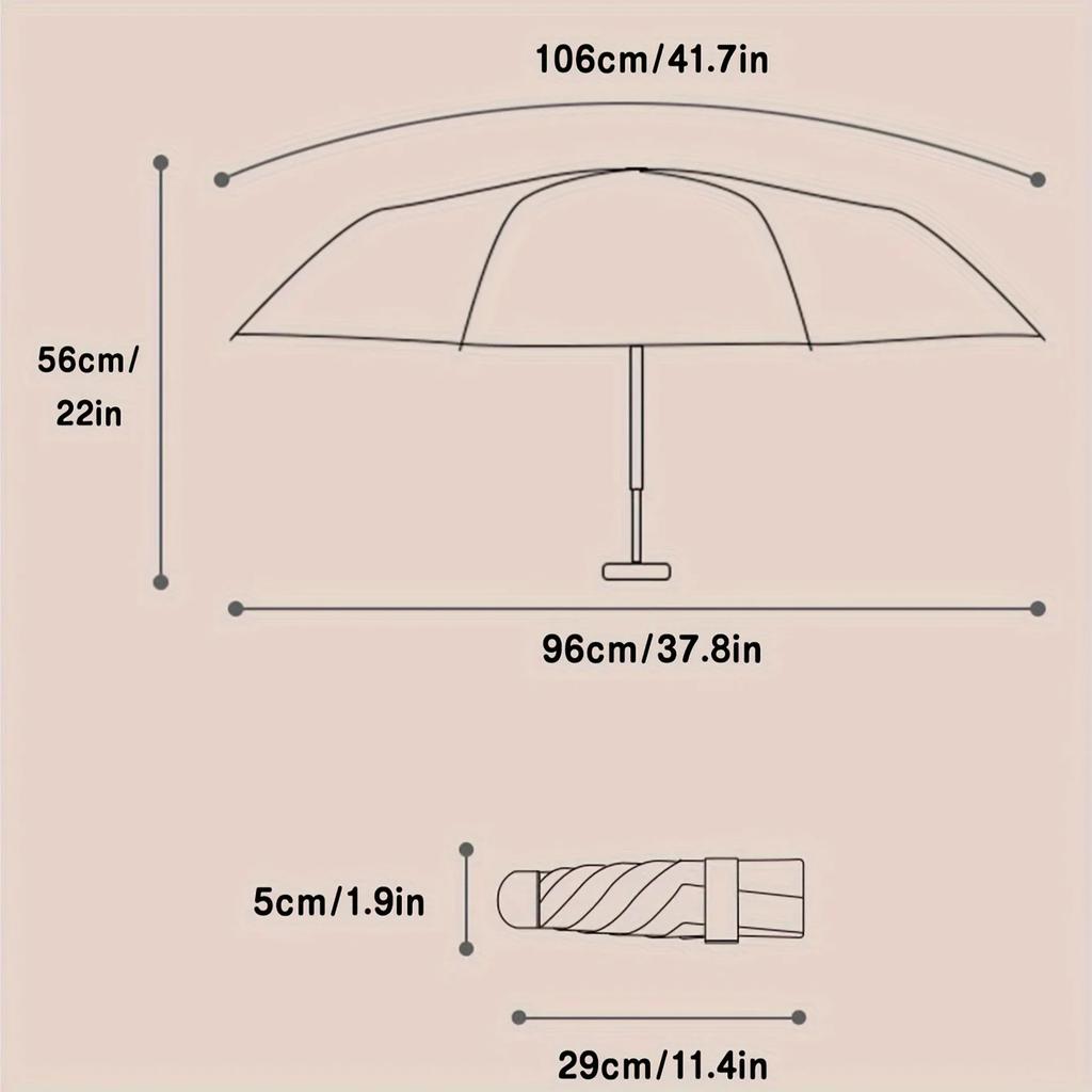 Retro Window Flower Pattern Transparent Umbrella Fully Automatic Opening and Closing Portable Travel Transparent Kids Umbrella