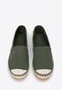 Espadrillas da uomo Wittchen con punta intrecciata, materiale tessile verde