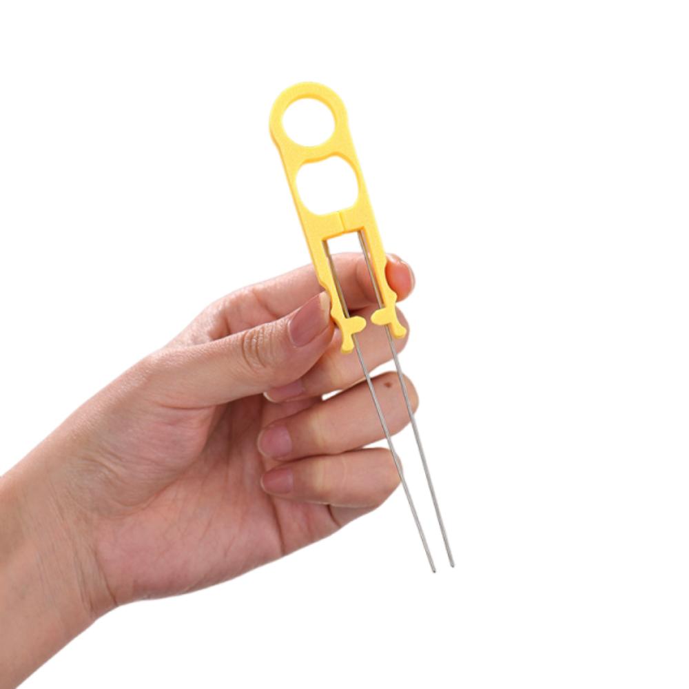 

High-Quality Beans Fusion Beans Pen Multifunctional Handmade Collage Beans Needle Handheld Double Needles Perler Bead Tweezer (As shown-7910)-