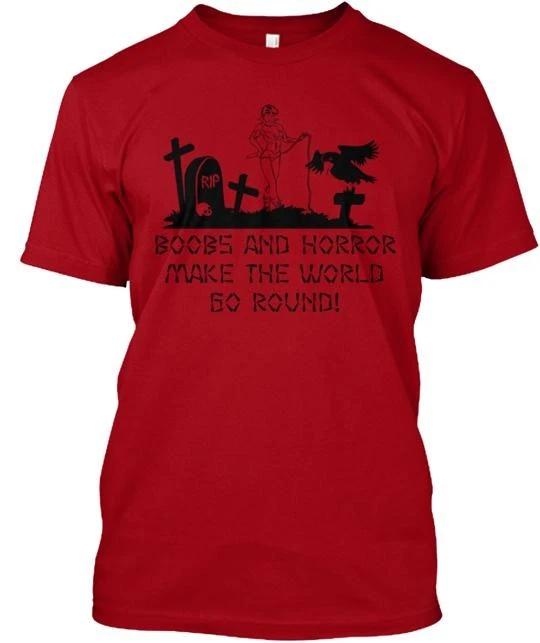BOOBS AND HORROR Tee TTshirt Made in the USA Size S to 5XL S