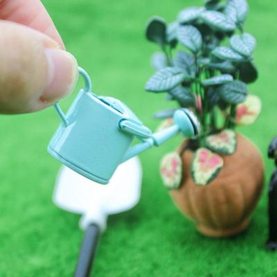 Lifelike Mini Watering Can Model Simulated Watering Can Ornament  Dollhouse Garden