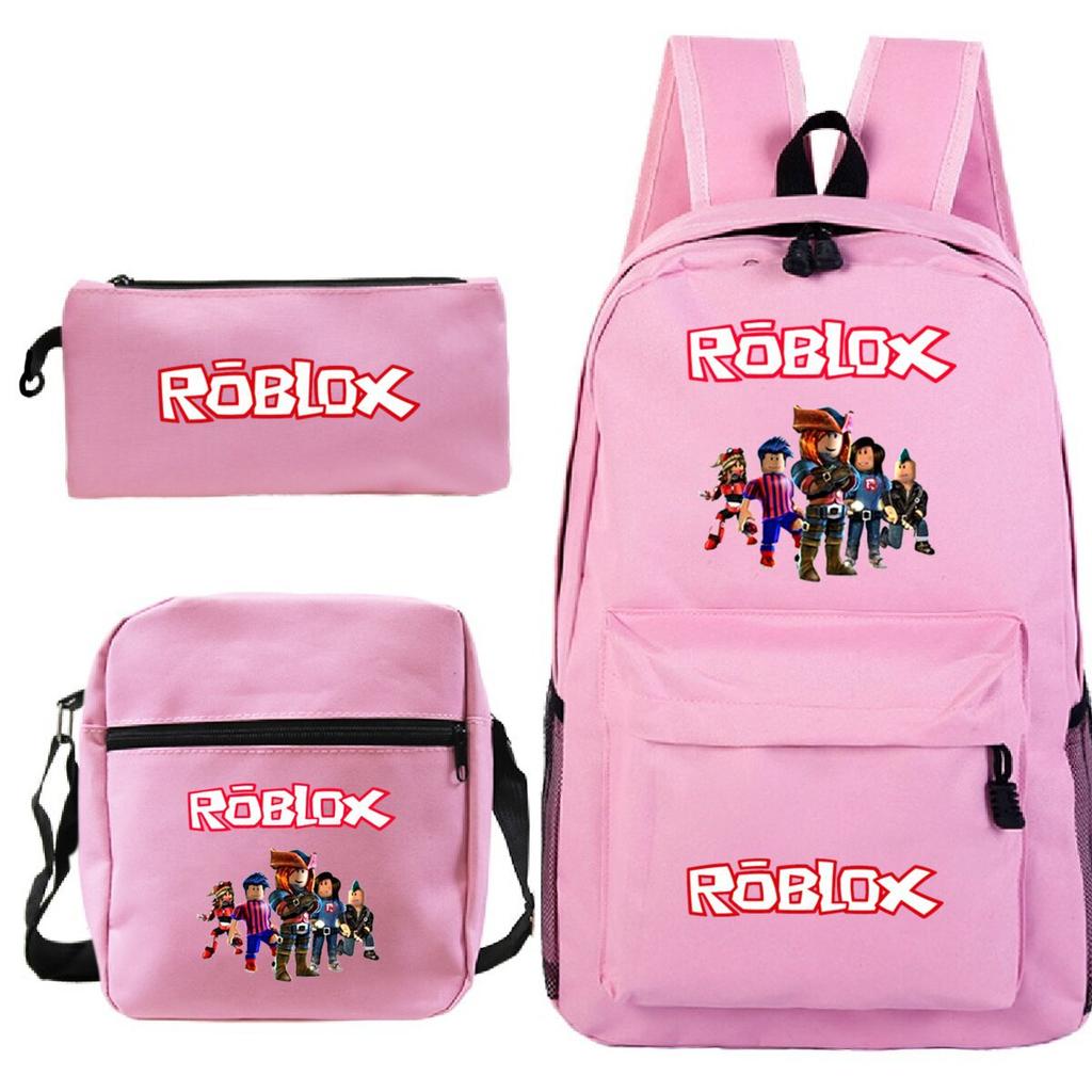 Primary And Secondary School Students Casual Schoolbag Three-Piece Cartoon Game Merchandise Printed Children'S Fashion Backpack