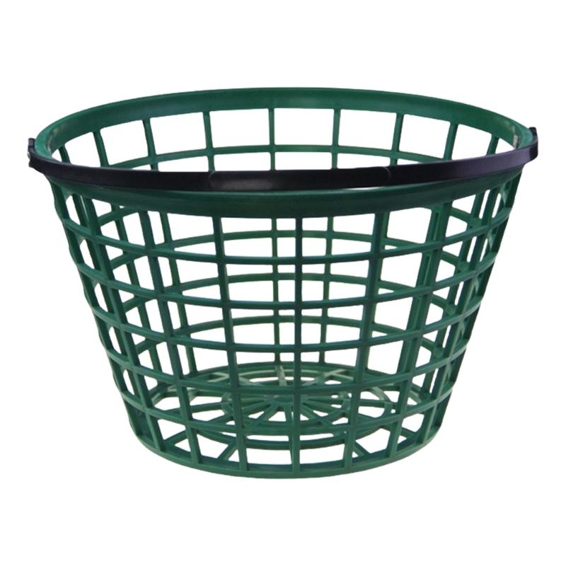 Unbreakable Golf Ball Basket Plastic Carrying Bucket Holder with Handle for Practice Storage Course Driving Range