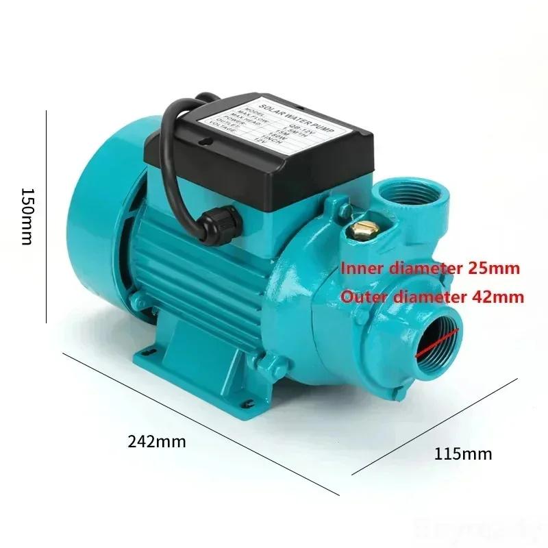 DC 12V 24V 48V Wasserpumpe Bürstenmotor Booster Pumpe QB60 Hohe Förderhöhe Großer Durchfluss Solarbatterie Pumpe Selbstansaugende Pumpe