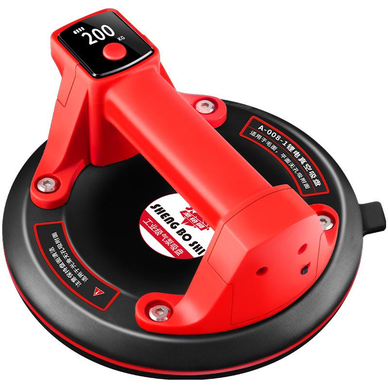 Electric Tile & Glass Vacuum Lifter: Heavy-Duty Auto Air Refill & Large Suction Power