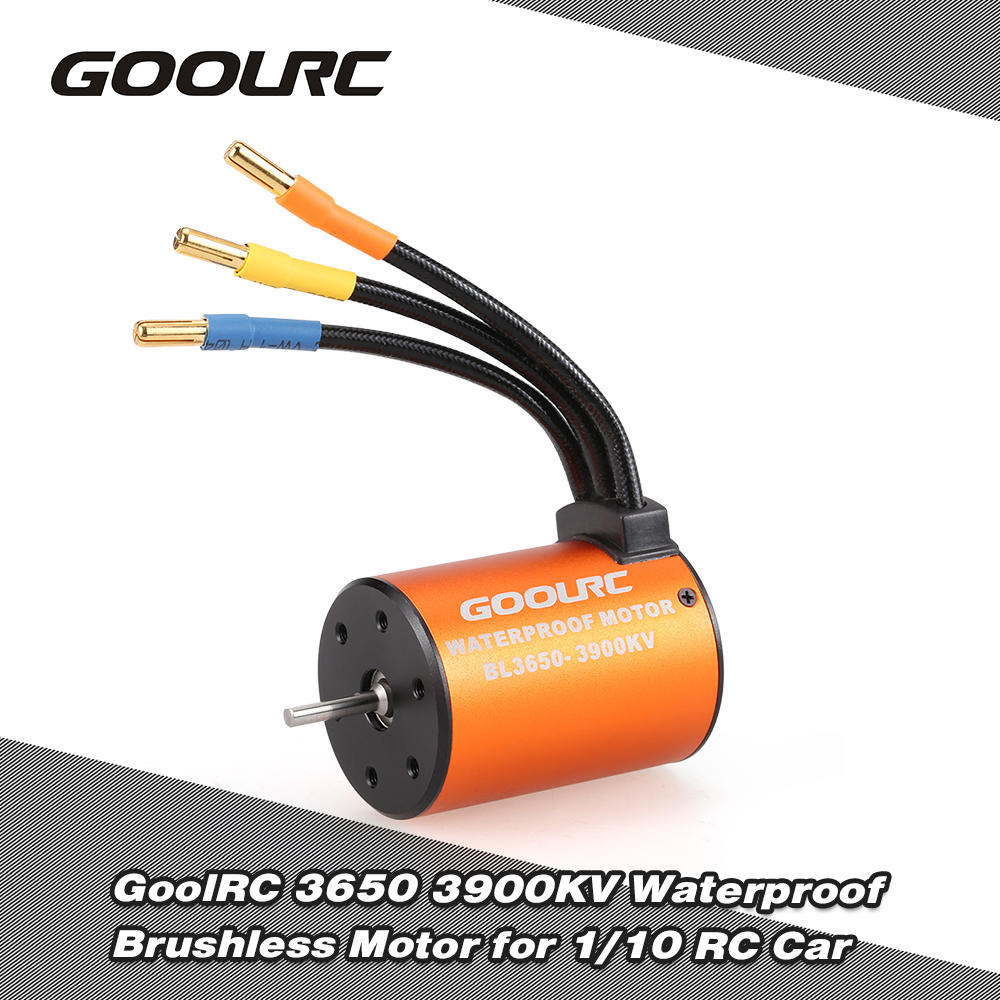 GoolRC 3650 3900KV Waterproof Brushless Motor for 1 10 RC Car HSP 94123 HuanQi 727 FS Racing 53625 53632