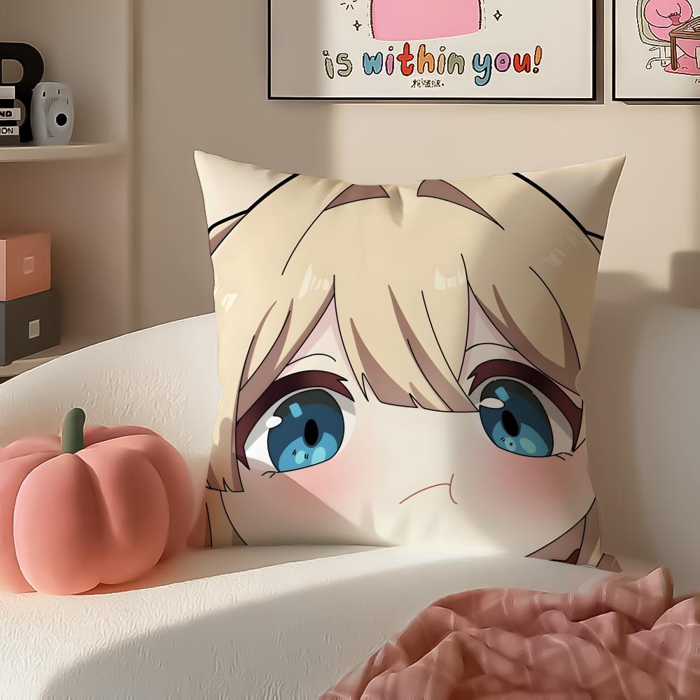 

Anime poignant Violet EEvergarden Cushion Cover Pillowcase Short Plush Invisible zipper Room Sofa Cushion Cover 30X30cm