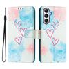 A14 Leather Phone Case For Samsung Galaxy A14 A24 4G A34 A54 5G A04E A04 Core Flip Cover Wallet Magnetic Painted Cases Cat Bear