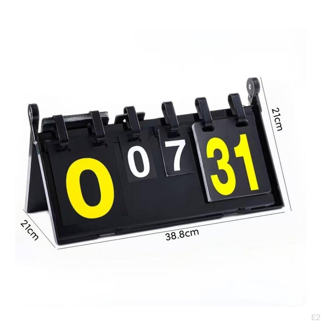 Flip Scoreboard 0099 Counting Sports Score Board VersatileSport Match Number for Coaches,
