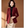 EST+II Women's Elegant Single Button Slim-Fit Blazer