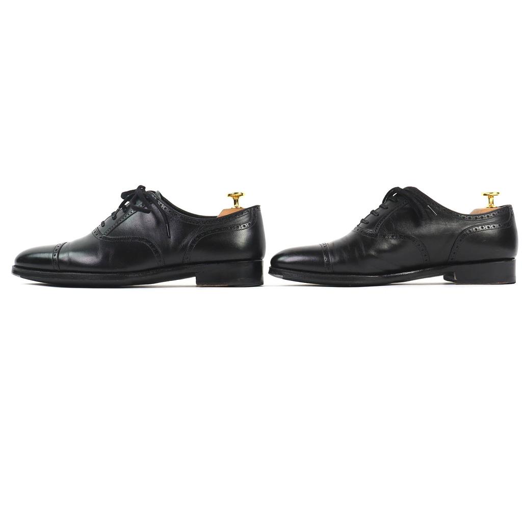 Great Ray Mar Dress shoes LUCAS Punched cap toe leather shoes black mens 8 Used