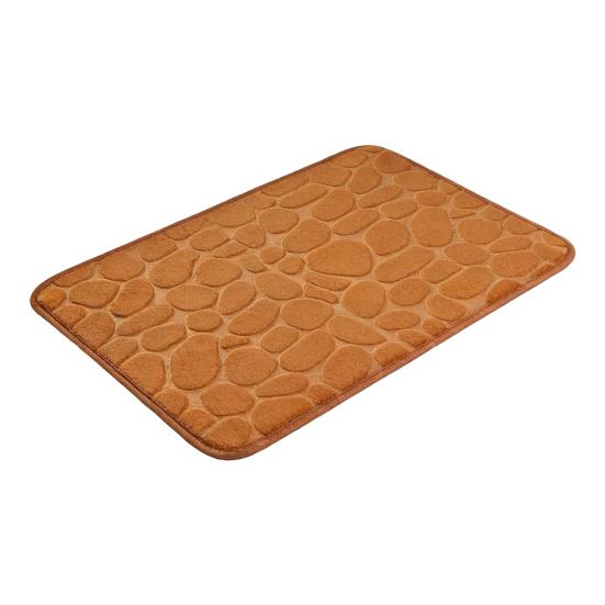 Memory Foam Bathroom Mat Backing Super Memory Foam Bath Soft Absorbent Non-Slip PVC Rug with 3D