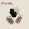 New Winter Toddler Boots: Baby Girl & Boy Velvet-Lined Leather Cotton Shoes, Solid Color Snow Boots for Walking