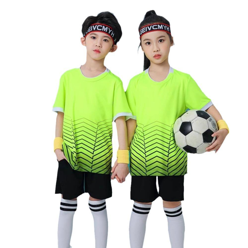 Soccer Uniform Set Male And Female College Students Short Sleeve Sports Adult Children Quick Dry Training Uniform Competition Team Uniform Fb04