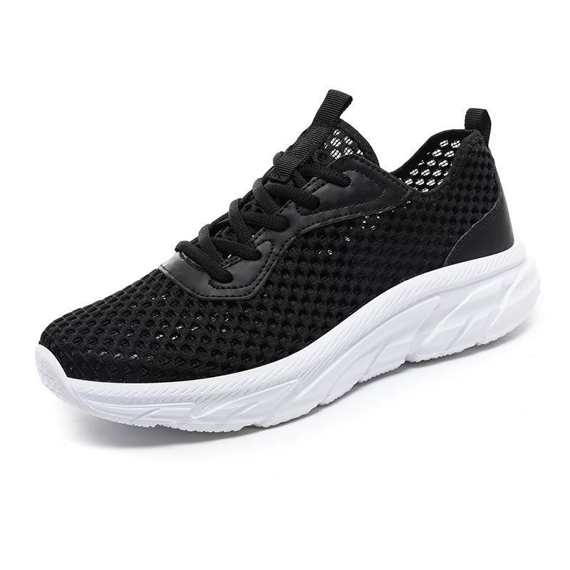 Men's Shoes Plus Size Men's Sneaker Summer Flying Woven Hollow Men's Shoes Stylish and Lightweight Outsole Running Shoes