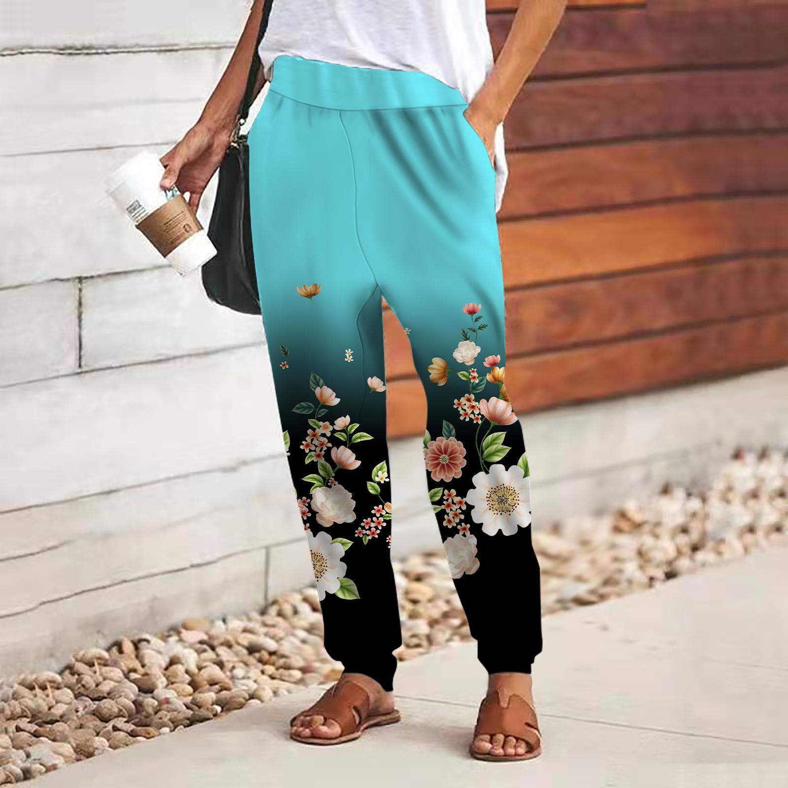 

Женские брюки с 3D-принтом в горошек и цветочным принтом, свободные брюки со шнуровкой и эластичным поясом, повседневные длинные брюки с карманами 8XL