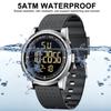 GOLDEN HOUR Minimalist Metal Sports Waterproof Digital Wide Viewing Angle Rubber Unisex Watch Men's Watch, Ultra-Thin Design, Case, Watch, Display,