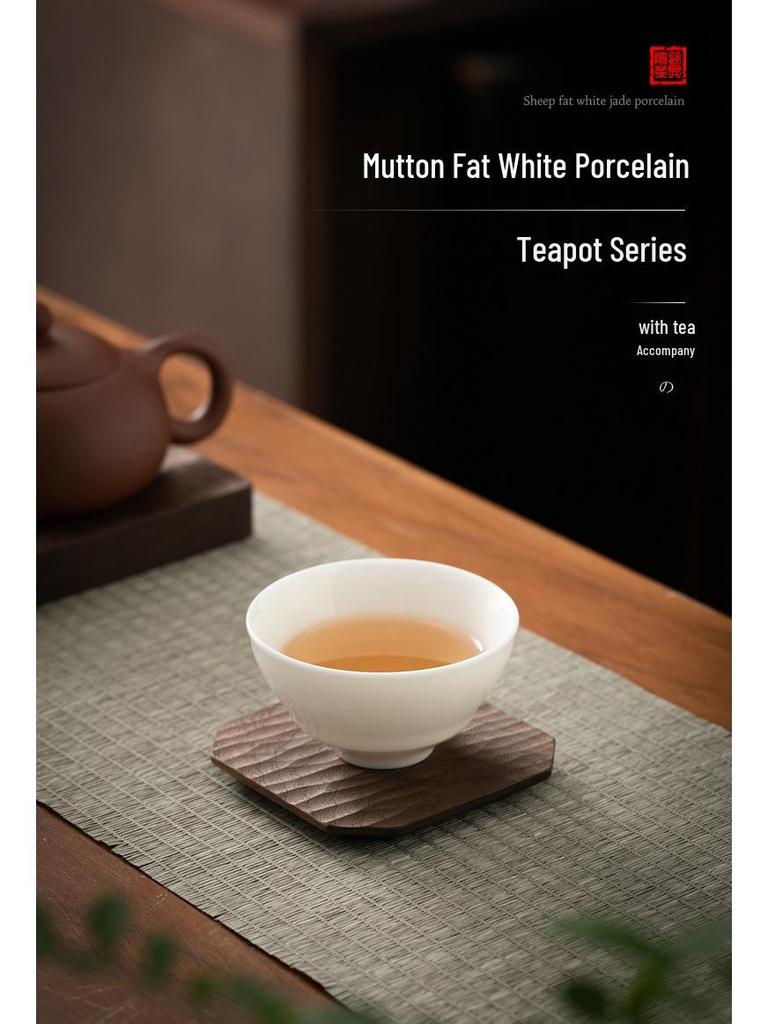 Dehua White Jade Porcelain High-End Personal Teacup