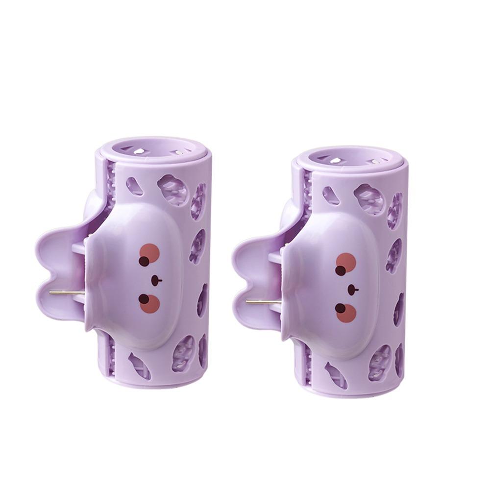 

1/2Pairs Plastic Hair Roller for Bangs Fluffy Hair Eight-character Bangs Curling Hair Styling Tools Purple-1 Pair