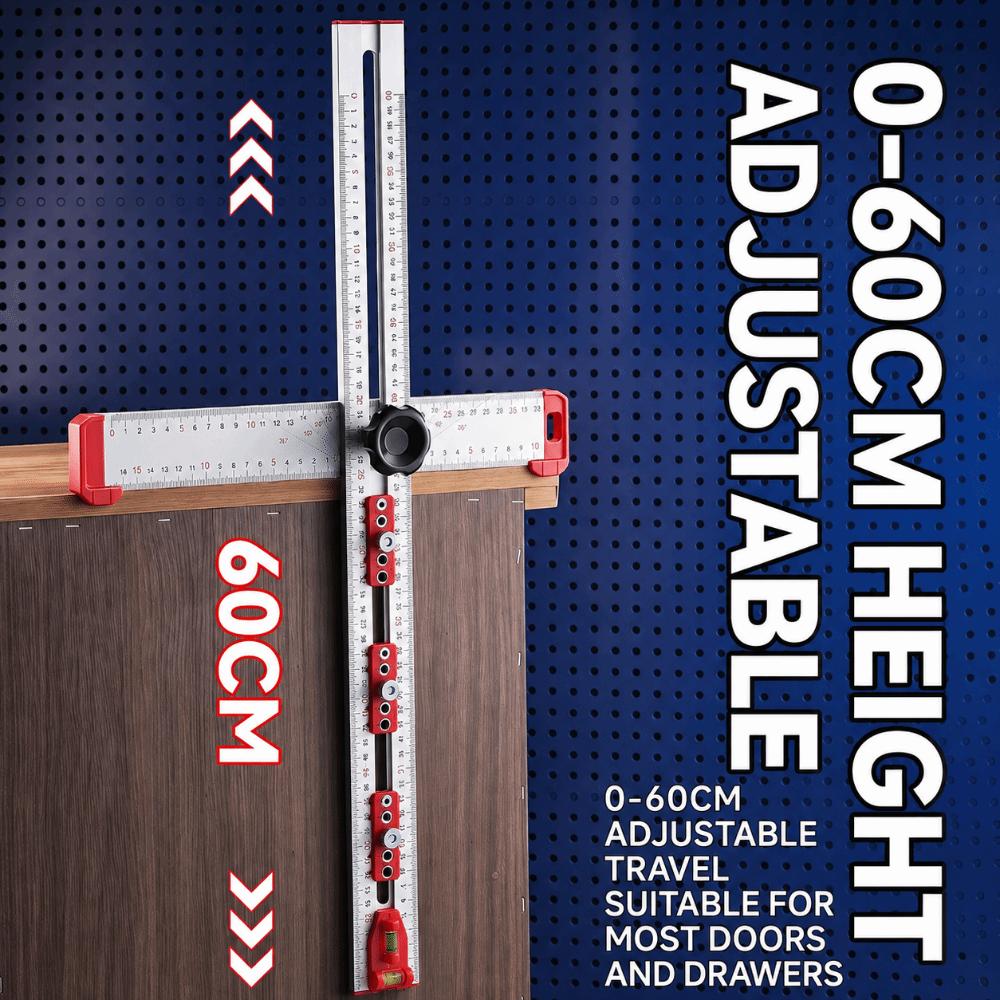 T-shaped Marking Gauge 3-in-1 Woodworking Tool Wide Range Drilling Ruler Furniture Craft