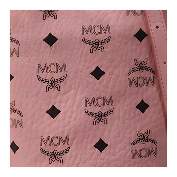 MCM Aren Visetos Classic Pattern Design Leather Bucket Bag Mini Women Handbags Pink MWTEATA01PZ001