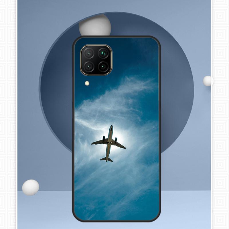 Aircraft Airplane Fly Travel For Huawei Nova 12s 12i 11i 8i Y91 Y60 Y70 Y72 Y90 Y61 9 10 SE P20 P40 Lite P30 P60 Pro Case