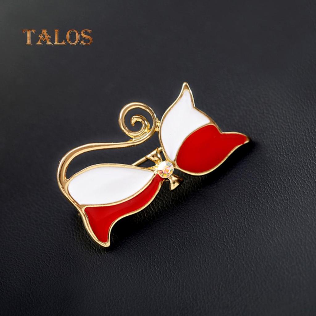 Lapel Pin Gift MYOSPARK Bisexual Cat Brooch Pin - LGBT Pride
