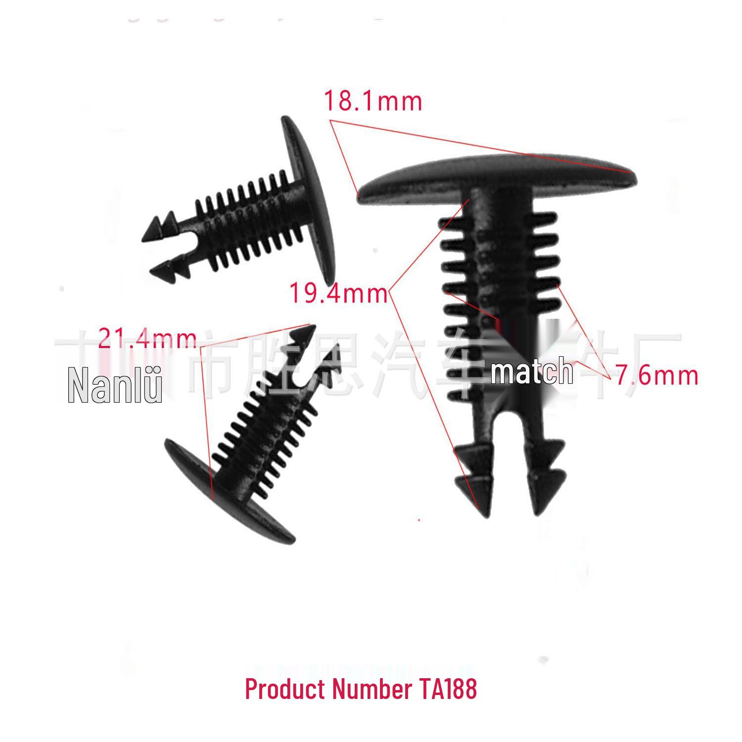 

European Car Trim Panel Clip - Decorative and Positioning Accessories 10000