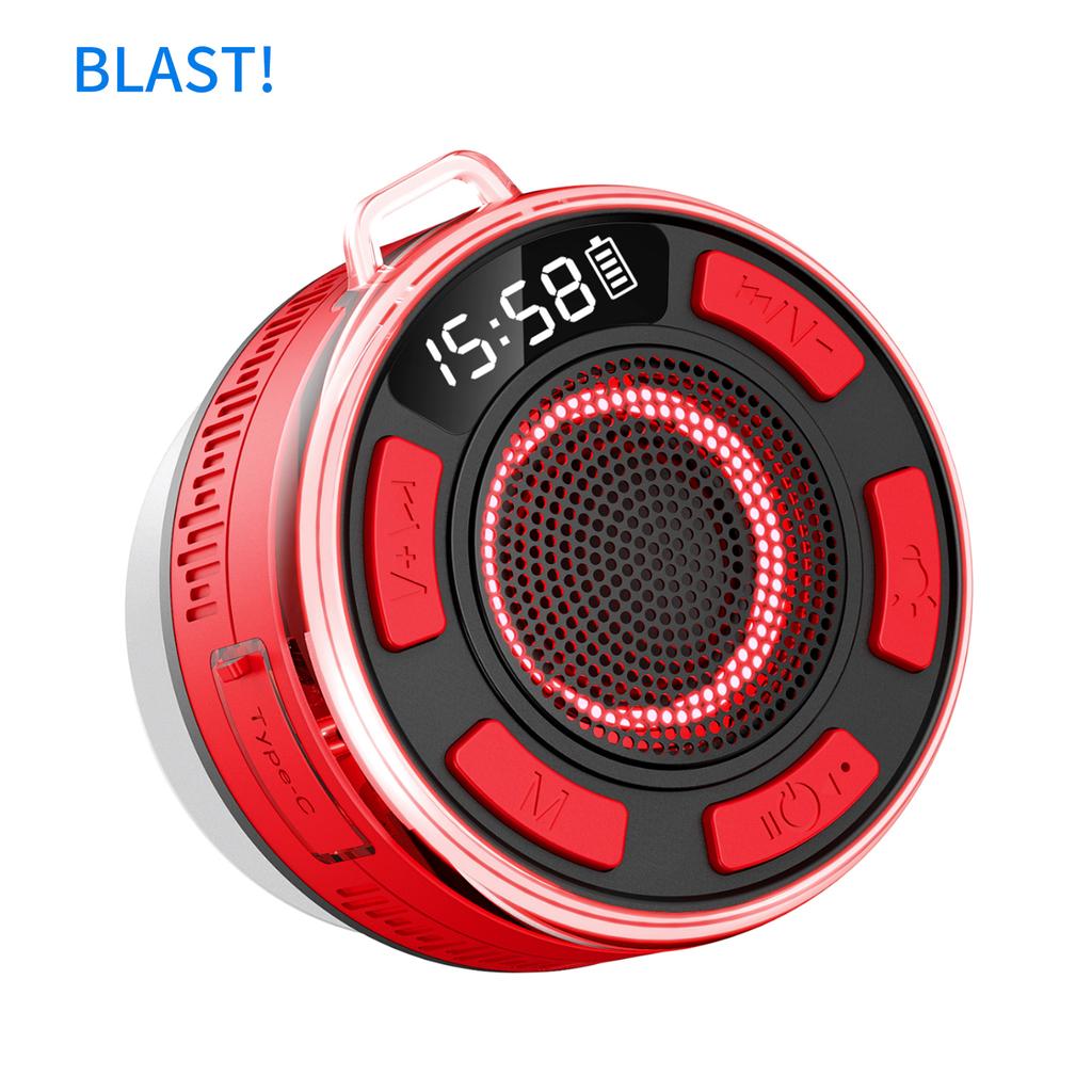 Wireless Speaker 1100mAh Battery Capacity Bluetooth Speakers IPX7 Waterproof Built-in Mic 10 Hours