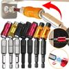 Strong Magnetic Drill Bit Holder 0-20°Swivel Joint Extension Rod with Sliding Sleeve Screwdriver Guide Tool DIY Swiveling Holder