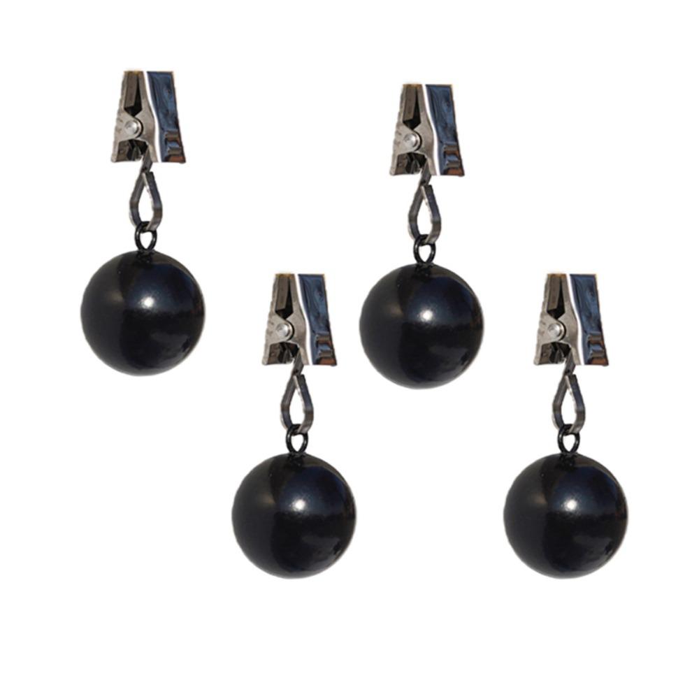 4 pcs Gravity Ball Table Cloth Weights Windproof Heavy Duty Drapery Weights  Outdoor Use 2.2cm-Style 2
