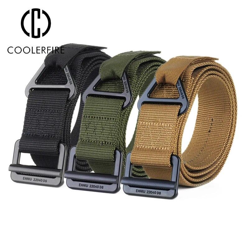 

Men s Training Trousers Military Belt Elastic Belt Casual Canvas Nylon Tooling Tactical Belt Metal Buckle Quick Release BD002