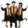 1 Set Academic Uniform Includes Hat Shawl Honour Rope V-Neck Bat-Sleeved Robe 2025 Graduation Cap And Gown Set for Memorable Graduation Events