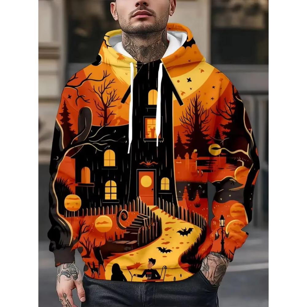 Simple Comfortable Men's Hooded Sweatshirt Casual Loose Hoodies Sweatshirts Men’s