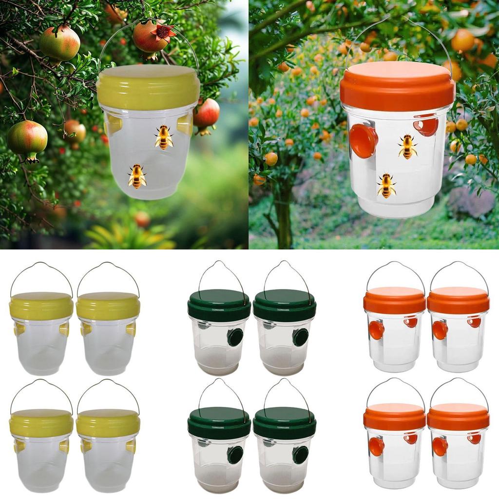 4x Wasp Traps Outdoor Hanging Hanging Reusable Effective Farm Outdoor for Flies