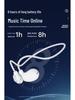 V6 Bone Conduction Wireless Bluetooth In-Ear Headphones - Open Ear Hook Style for Secure Fit During Sports Activities