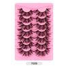 7 Pairs Of Fried Hair High Imitation Mink Hair False Eyelashes Curled Thick Stage Makeup Eyelashes